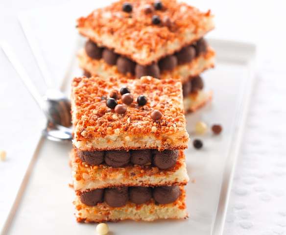 Dacquoise praliné au chocolat