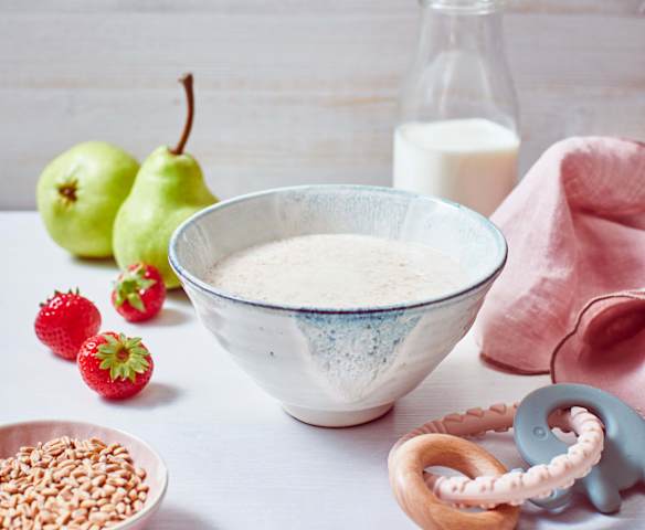 Grundrezept Vollmilch-Getreide-Brei (für den 6. bzw. 7./8. Monat)