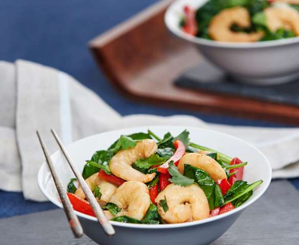 Quick prawn stir-fry