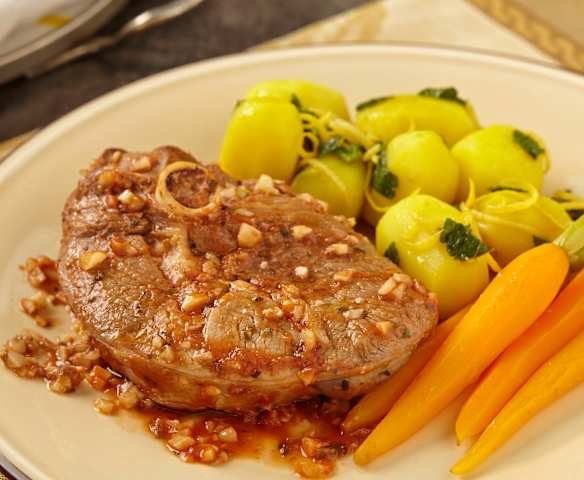 Jehněčí plátky s citrónovými bramborami