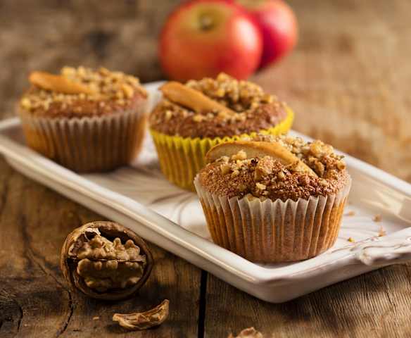 Apfel-Nuss-Muffins