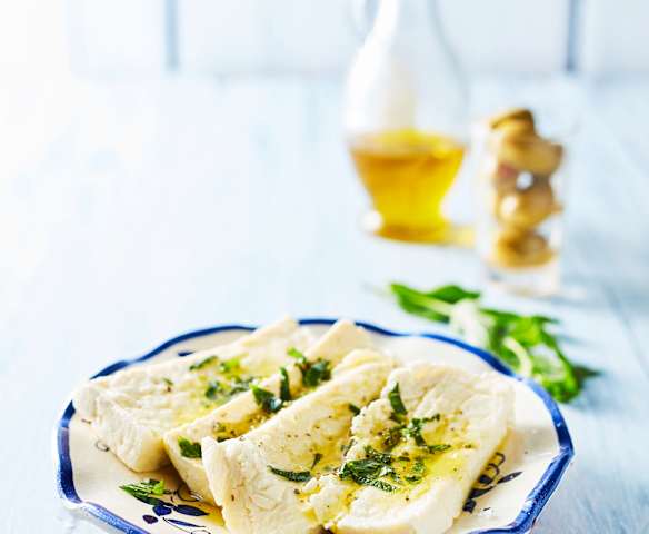 Selbstgemachter Halloumi