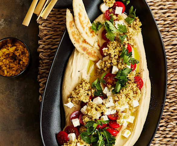 Hummus-Platte Greek Style