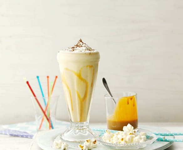 Licuado de banana y dulce de leche