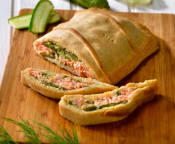 Salmon and Courgette en Croute