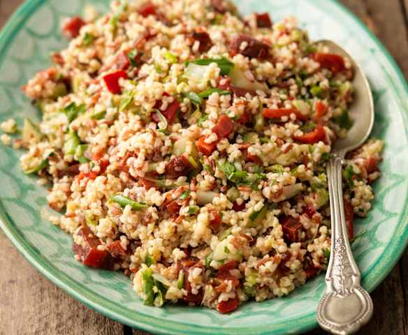 Mixed Grain Pilaf with Beetroot