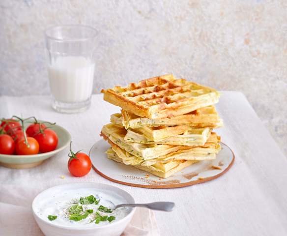 Gaufres au chèvre frais