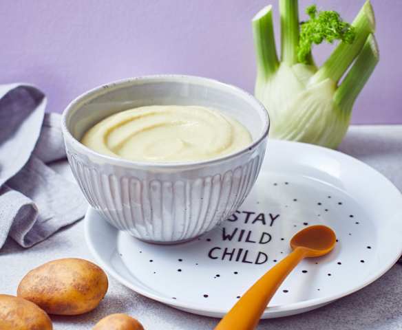 Fenchel-Kartoffel-Brei mit Hähnchen