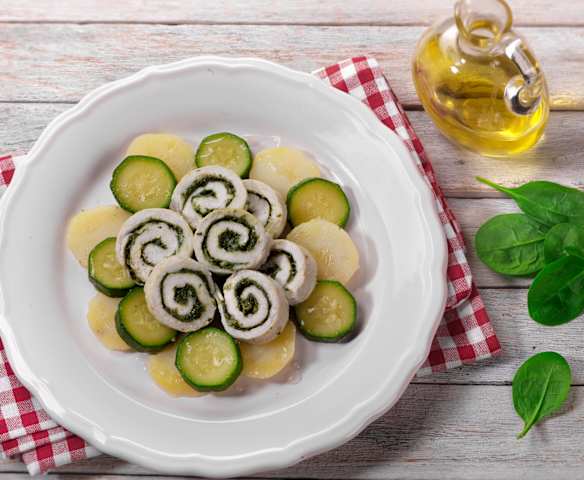 Rollè di tacchino e spinacini