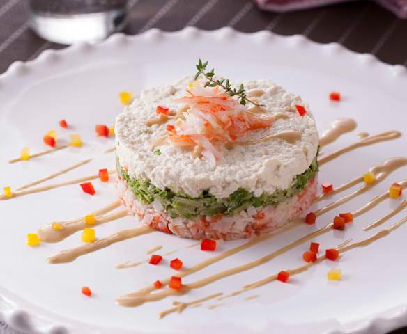 帝王蟹胡麻沙拉