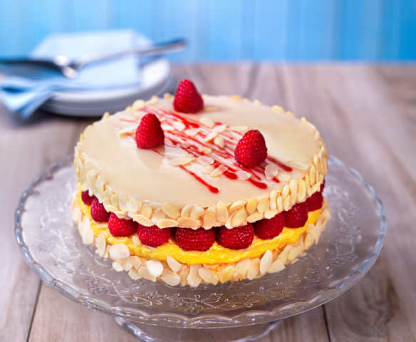 Dacquoise ai lamponi