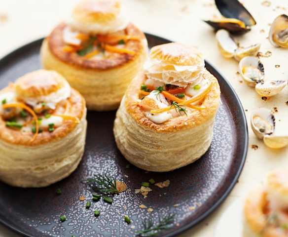 Vol-au-vent aux coquillages Vol-au-vent aux coquillages