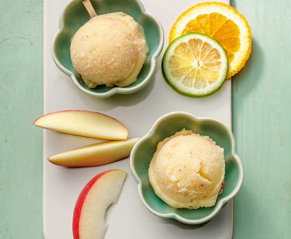 Frozen fruit sorbet Frozen fruit sorbet