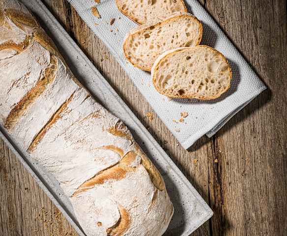 Chapata con masa madre