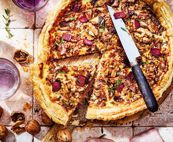 Tarte au magret fumé