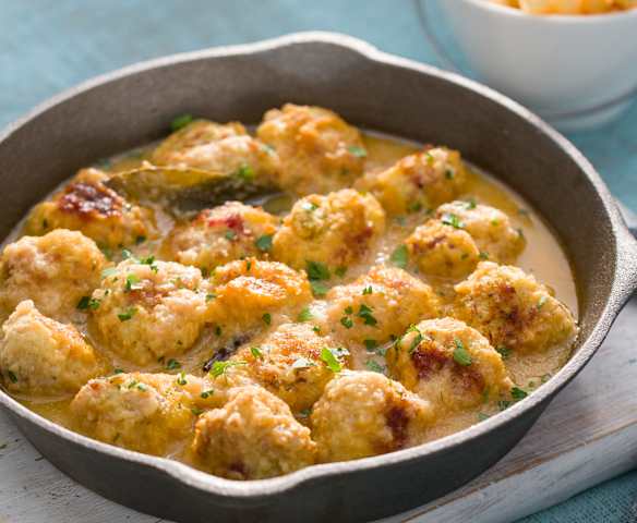 Albóndigas de sepia y jamón