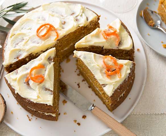 Tarta de zanahoria vegana