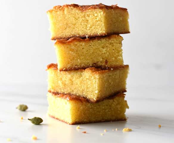 Blondie con cardamomo