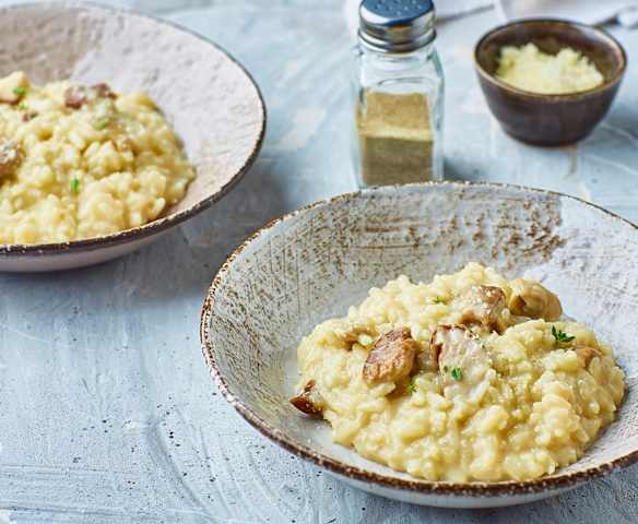 Risotto ai funghi (per 2 persone)