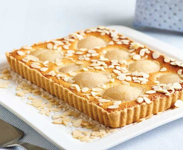 Tarte de pera e amêndoa