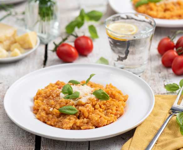 Risotto ze świeżymi pomidorami Risotto ze świeżymi pomidorami