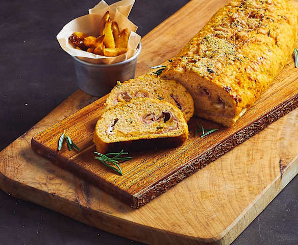 Polpettone di pollo e zucca farcito