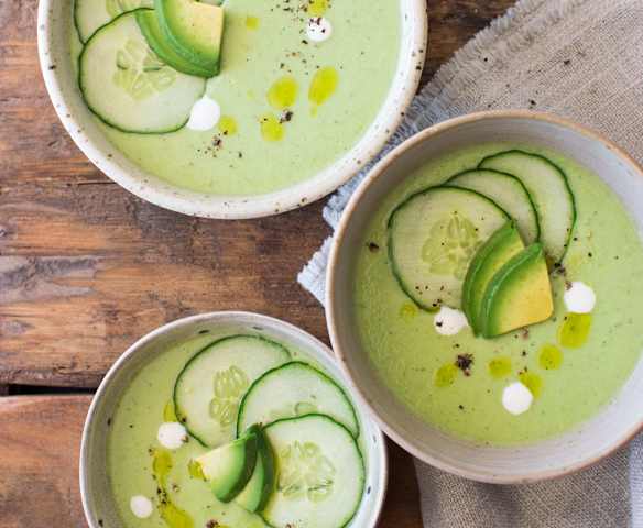 Sopa fría de pepino