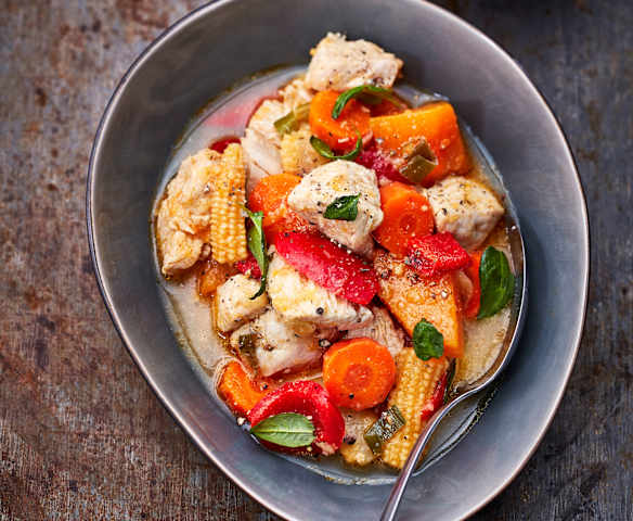 Hähnchen-Gemüse-Topf