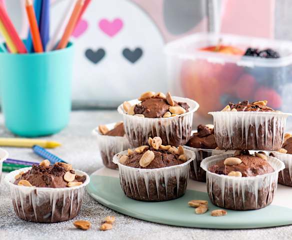 Muffiny à la Snickers® z czekoladą i orzeszkami ziemnymi