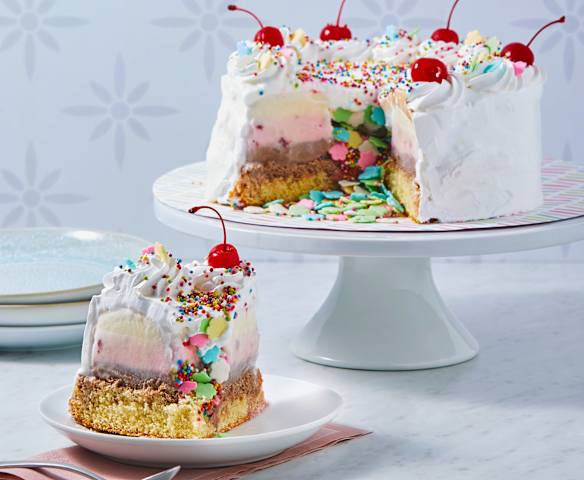 Neapolitan Ice Cream Cake
