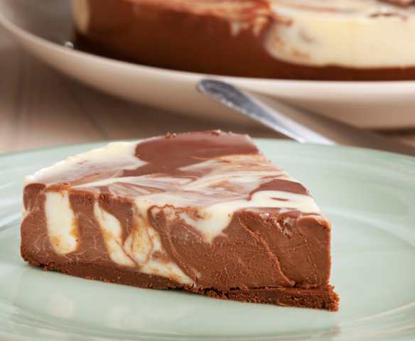 Cheesecake marbré non cuit