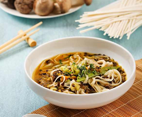 Fideos chinos con verduras