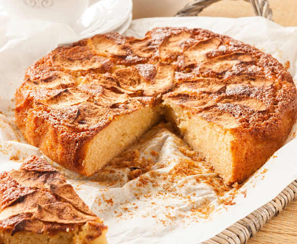 Bizcocho de compota de manzana