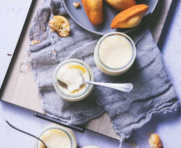 Crème dessert saveur madeleine