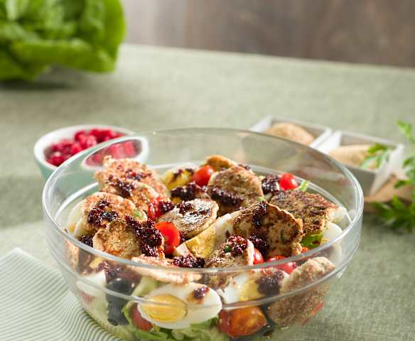 Ensalada con tortitas de amaranto y atún (sin gluten) Ensalada con tortitas de amaranto y atún (sin gluten)