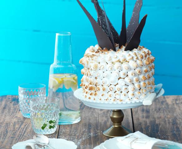 Gâteau à l'ananas meringué Gâteau à l'ananas meringué