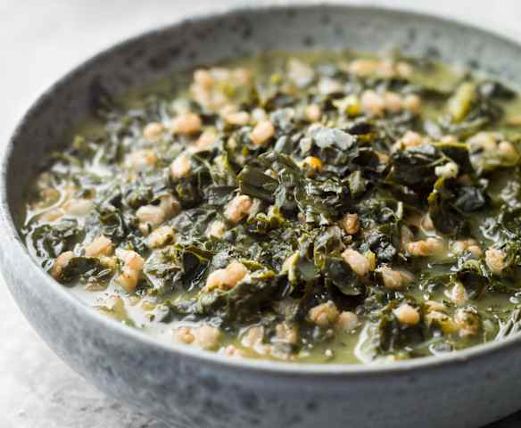 Spelt and Kale Soup - Zuppa Di Farro e Cavolo Nero