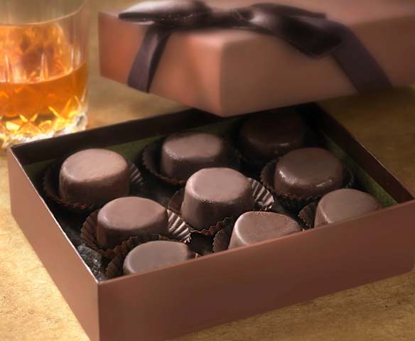 Diamanti ripieni di gelato al whisky