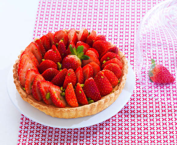 Tarte magique aux fraises