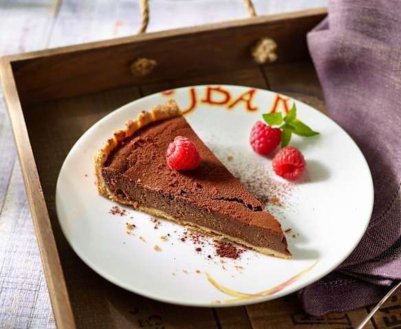 Chocolate Cheesecake mit Erdnusscreme