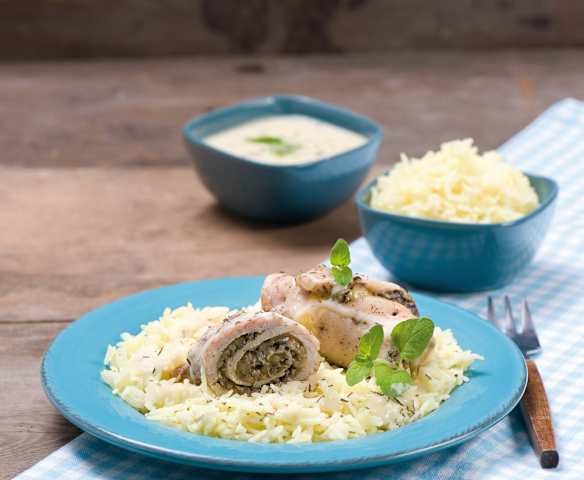 Rolady z nadzieniem serowo-pieczarkowym