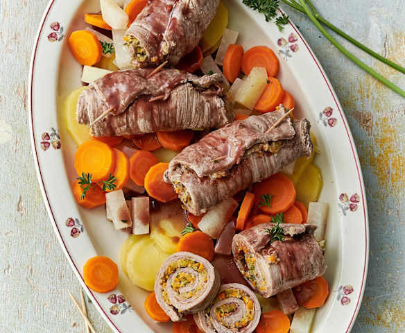 Fleischvögel mit Gemüse