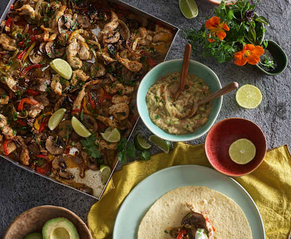 Chicken Mushroom Fajitas