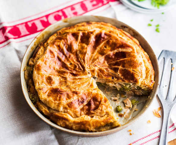 Chicken pot pie (tourte au poulet)