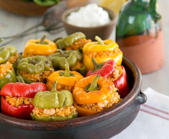 Shrimp stuffed bell peppers Shrimp stuffed bell peppers