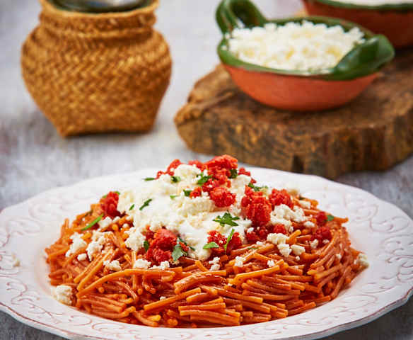 Fideos con chorizo