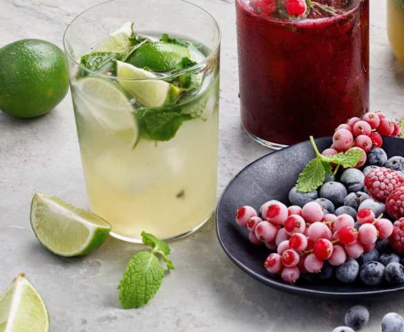 Mojito de lima sem álcool Mojito de lima sem álcool