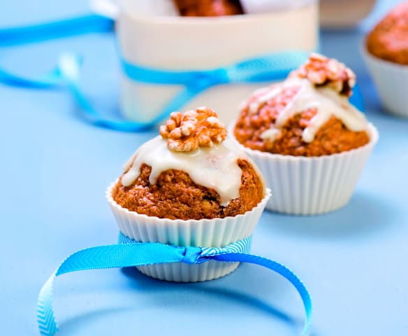 Muffins aux carottes et noix Muffins aux carottes et noix