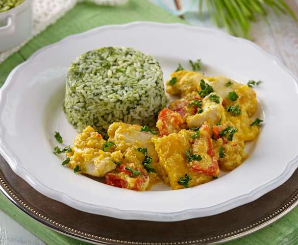 Kuřecí ragú se špenátovou rýží