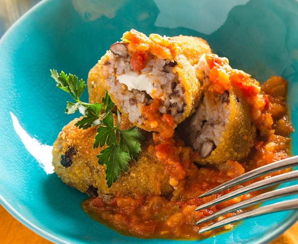 Croquetas de moros con cristianos